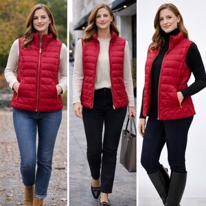 Talbots Vibrant Red Outerwear
B34